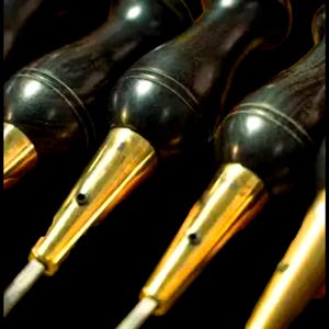 High Quality Shoemaker&#39;s Awl Set Ebony Handle DIY Shoe Repair Shoemaking