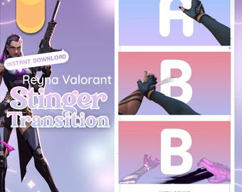 Animated REYNA VALORANT Stinger Transition OBS | Animated Stream Transition | Twitch Transition | stream transition valorant
