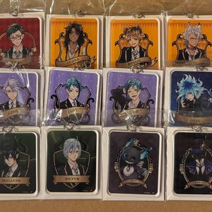 Twisted Wonderland rectangle character acrylic keychain