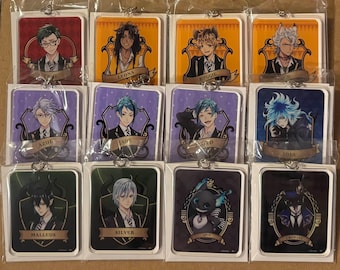 Twisted Wonderland rectangle character acrylic keychain