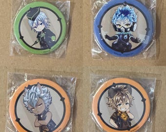 Twisted Wonderland 1st anniversary can badges