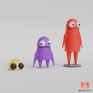 R.E.P.O. Semibot Robot 3D Printed Figure and Keychain