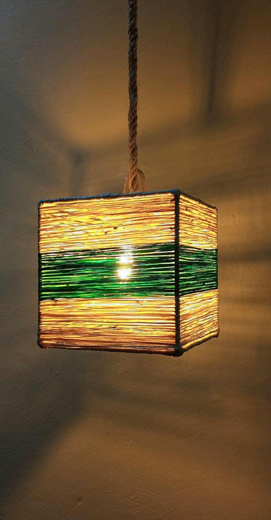 Lustre Raphia Lustre En Raphia, Suspension, Lustre Rustique Au Plafond, Luminaires ...