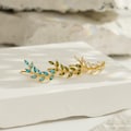 Custom Leaf Climber Birthstone Earrings, Sterling Silver Earring, Olive Branch Climber Earrings, Diamond Earrings, Bridesmaid Gift for Her