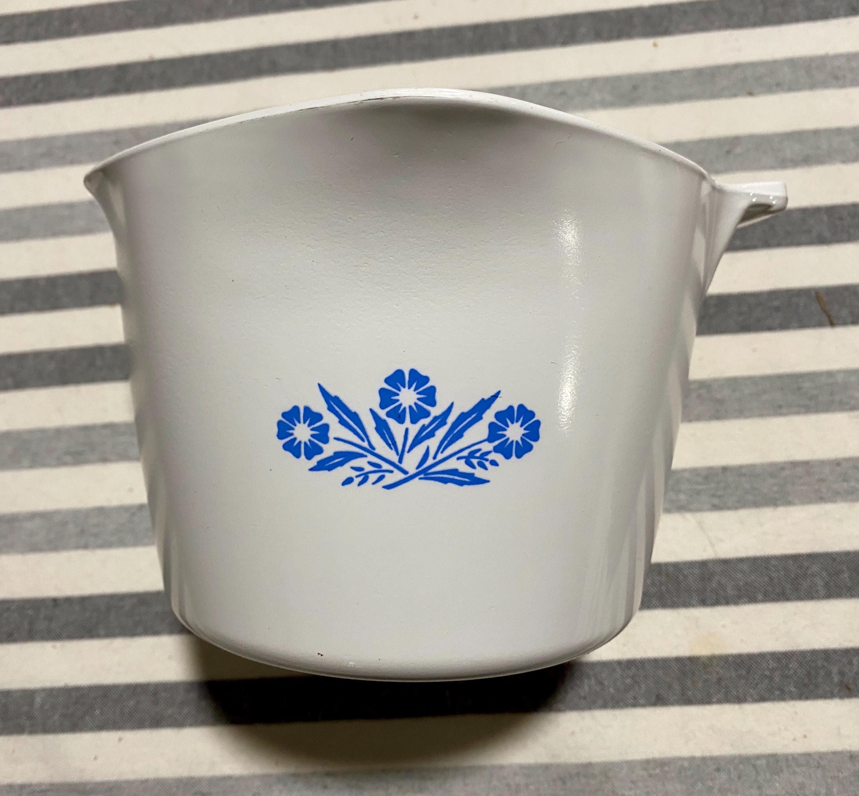 CORNING WARE キャセロール 4点セット Corningware Blue Cornflower Vintage Saucemaker 4-cup Measuring