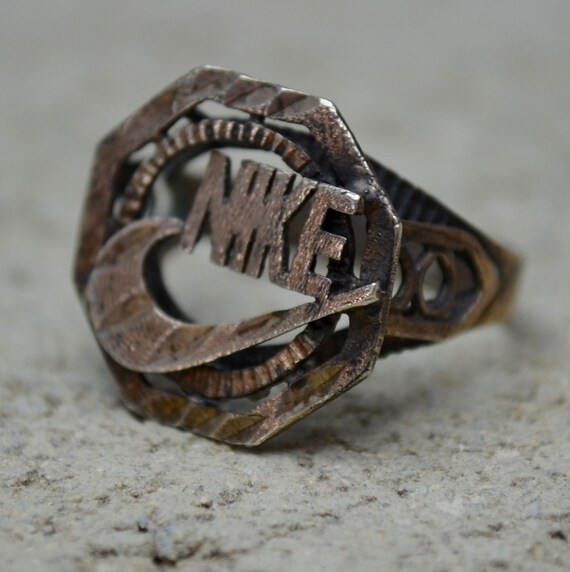 nike swoosh ring silver