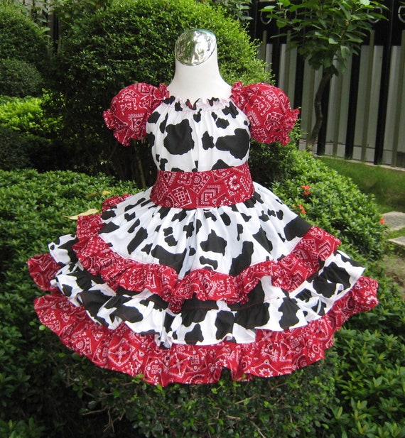 red bandana wedding dress
