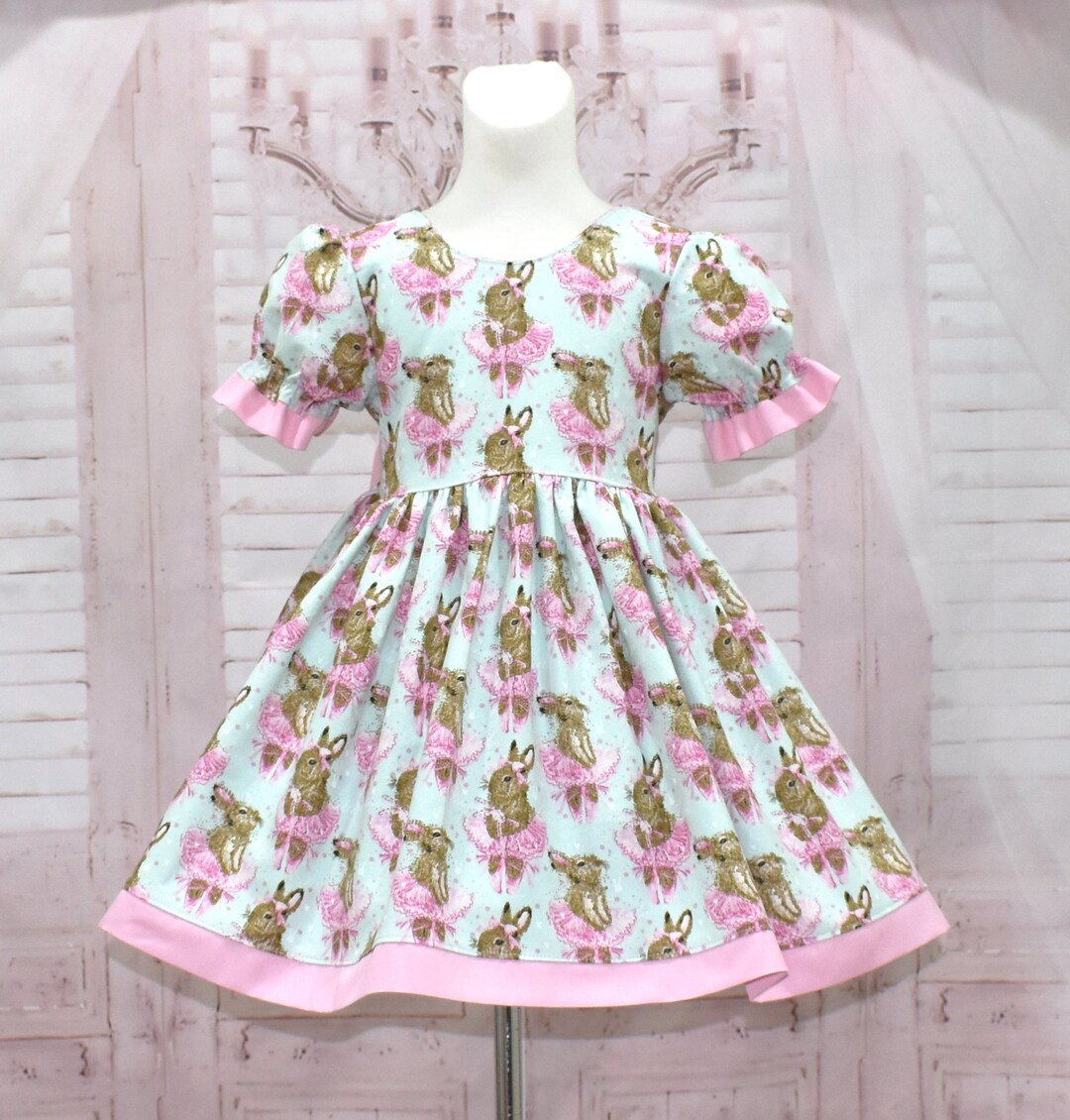 Rabbit Dress, Easter Dress, Ballerina Dress, Vintage Style Dress, Bunny ...