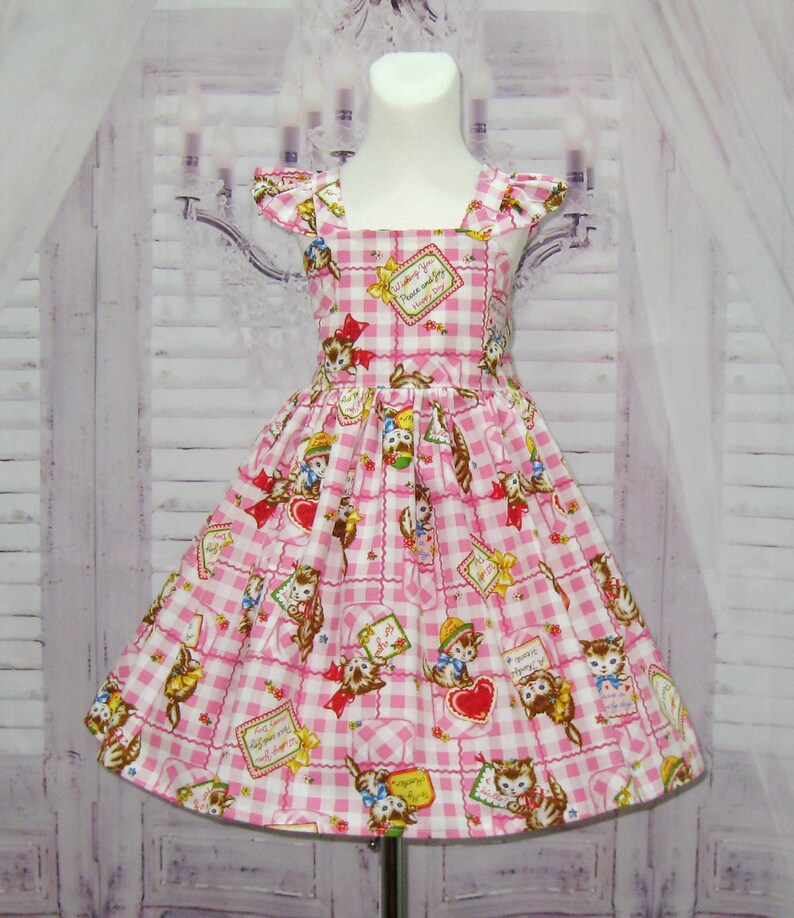 cat flower girl dress