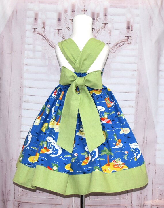 Alligator Dress, Crocodile Dress, Girl Blue Dress, Beach Dress, Fish Dress, Green Dress, Summer Dress, Green Bow, Casual Wear, Photoshoot - Etsy Alligator Dress, Crocodile Dress, Girl Blue Dress, Beach Dress, Fish Dress, Green Dress, Summer Dress, Green Bow, Casual Wear, Photoshoot - Etsy