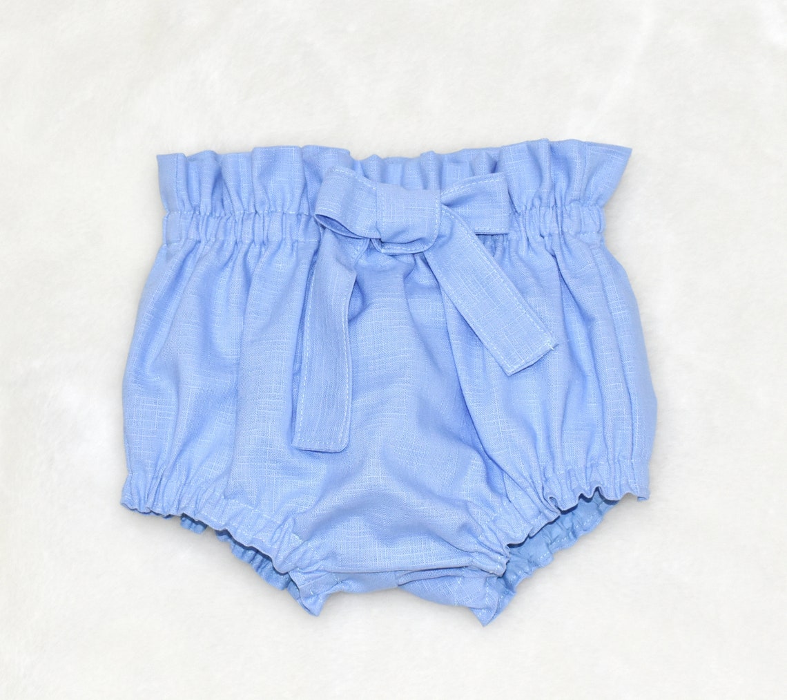 Blue Bloomer Paper Bag Bloomer Toddler Bloomer Light Blue Etsy