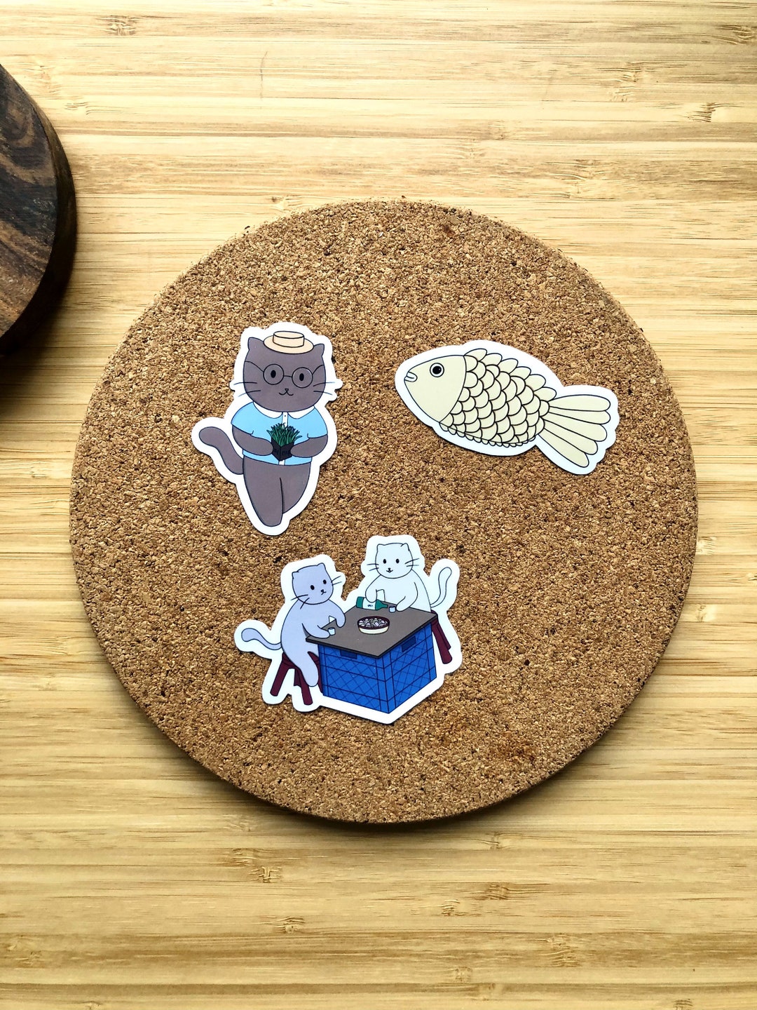 Purrrfect Sticker Purrfect Snack Vinyl Sticker Bundle 3 Stickers Waterproof Scratch Proof ...