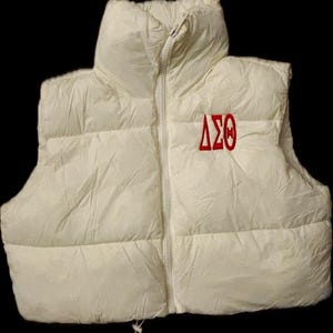 Delta Sigma Theta Vest with Zipper