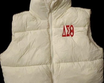 Delta Sigma Theta Vest with Zipper