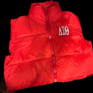 Delta Sigma Theta Vest with Zipper