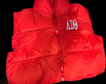 Delta Sigma Theta Vest with Zipper
