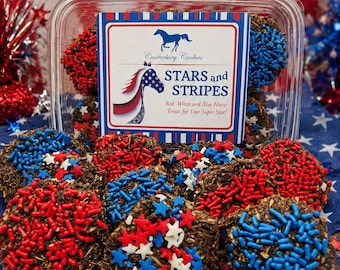 Canterbury Cookies Stars & Stripes - Horse Treats - 24 oz - Seasonal 4th of July Summer