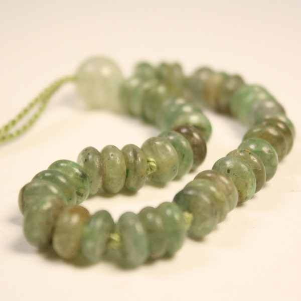 Green Kyanite Bracelet Wrist Mala Prehnite Kyanite Jewelry