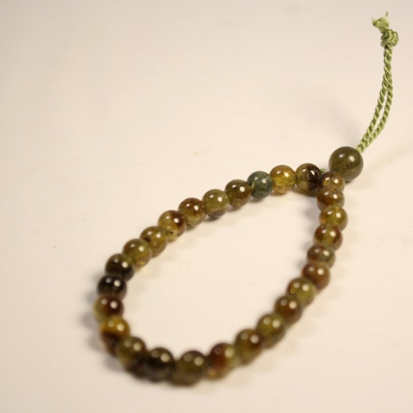 Grossular Garnet Bracelet Wrist Mala Tsavorite Bracelet