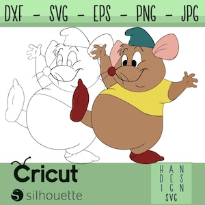 Cute mouse SVG, Gus Gus SVG, Disney svg, Cinderella svg, Gus Gus Clipart, Disney art, Gus Gus Cut File, DIY crafts, Gus Gus Mouse,Cute Mouse