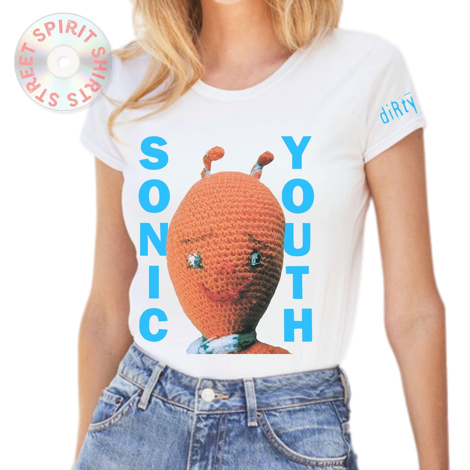 超SP！90s Sonic Youth dirty Tシャツ NIRVANA Vintage 90s 1992 Sonic Youth Dirty Brockum Band T Shirt Mens X