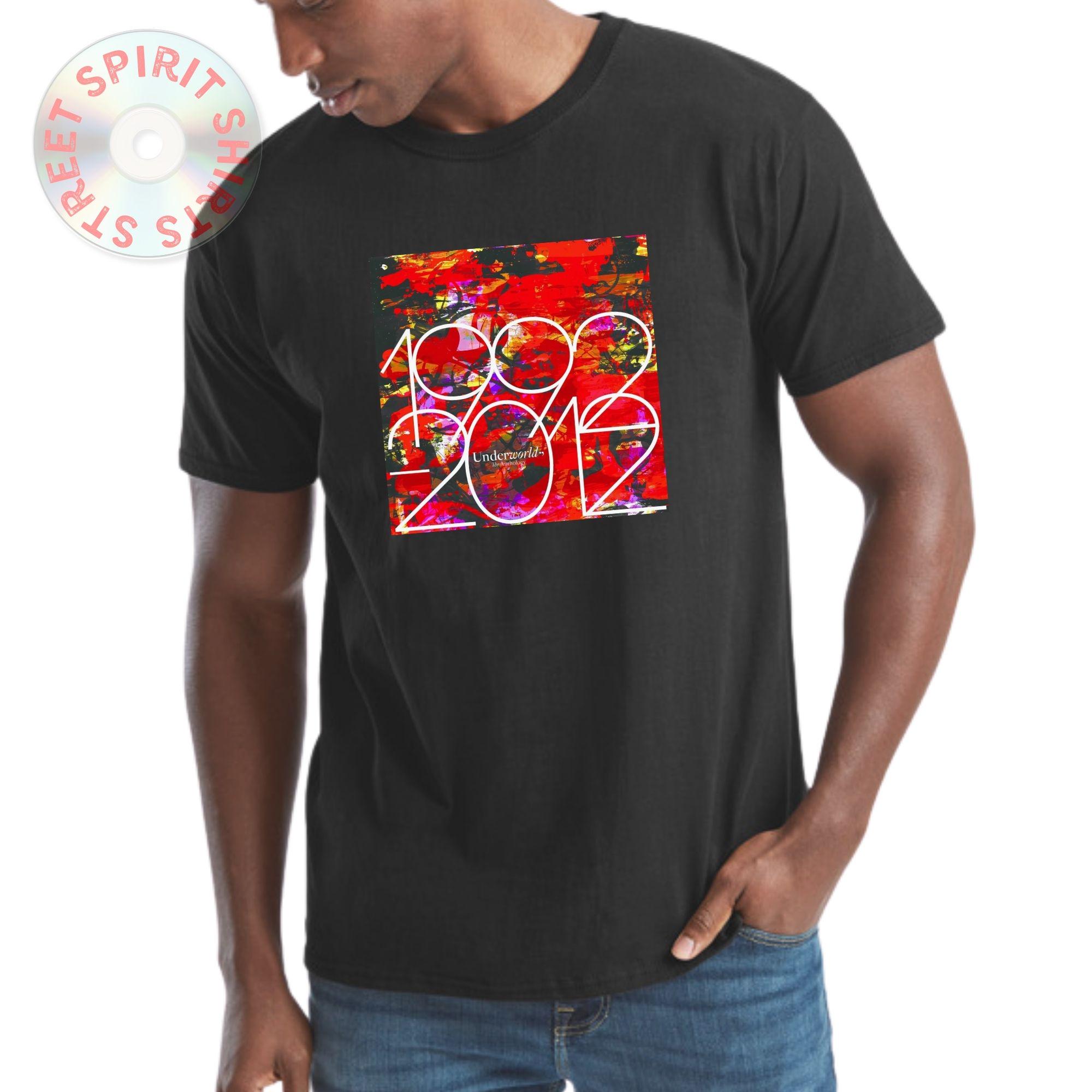 Underworld Band the Anthology, Album Cover Tee, Printed Music