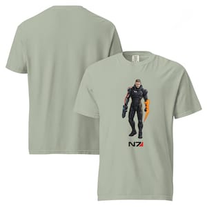 Mass Effect N7 T-Shirt | Commander Shepard Shirt | Sci-Fi Gamer Shirt | Gamer Gift Tee | Sci-Fi Video Game Shirt | Unisex RPG Appare
