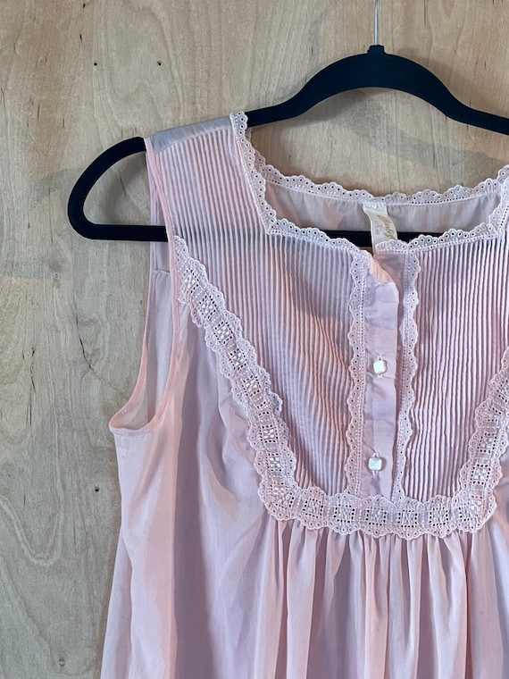 Pale Pink Cotton Nightgown - image 1