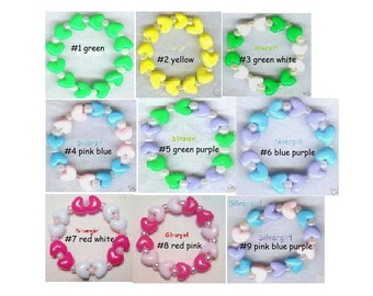 Hearts Delight Beaded Stretch Bracelets Butterfly You Choose Color Childs Kids