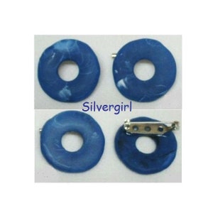 Porte-goupilles pour lunettes de soleil en pâte polymère, bleu denim