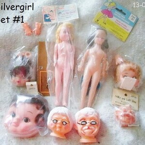 Vintage New Stock Doll Bodies Heads and Body Parts for Crafting #1
