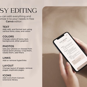 Customize text, colors, photos, and more. Perfect for detailed trip planning and organization.