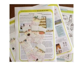 Printable Everlasting Never-ending, Myriorama Colouring / Coloring Activity Kit PDF - WonkyGiraffe