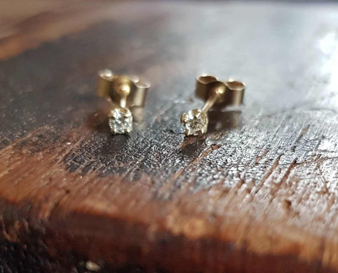 Pendientes De Oro De 9kt Con Mariposa Bicolor Y Circonitas - Para Bebé O Niña | Estuche Regalo | Mondepetit