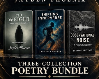 Jayden Phoenix — Paquete digital de tres colecciones de poesía: descarga en PDF de 254 páginas