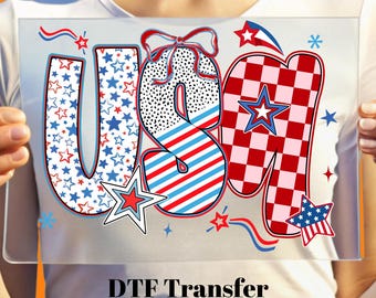 Coquette USA 4th of July DTF Transfer: Independence Day Iron On