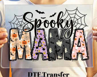 Spooky Mama Halloween DTF Transfer: Ready to Press Shirt Design
