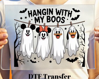 Funny Hanging Ghosts Halloween DTF Transfer - Halloween Ready to Press