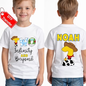 Custom Toy Story Birthday DTF Transfer, Personalized Birthday Ready for Press, Two İnfinity Beyond Birthday Print