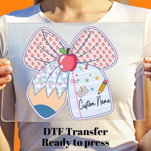 Custom Teacher DTF Transfer, Trendy Teacher DTF Designs For Shirts, Teacher Ready To Press, Bulk Dtf, DTF Gang Sheet, Custom Name Teacher