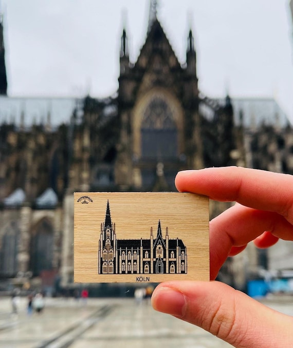 Klner Dom Magnet Bambus | Kln Souvenir Geschenk | Khlschrankmagnet Kln  | NRW Mitbringsel Umzug | Cologne Cathedral Fridge Magnet Gift - Etsy