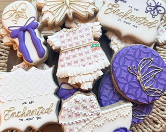 Enchanted to Meet You Baby Shower Sugar Cookies