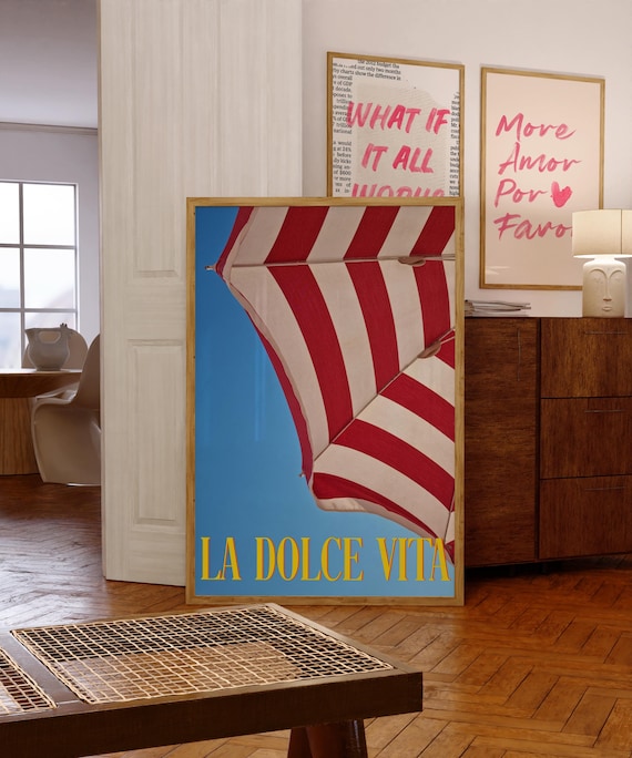La Dolce Vita Poster: Italian Summer Wall Art (Printable)