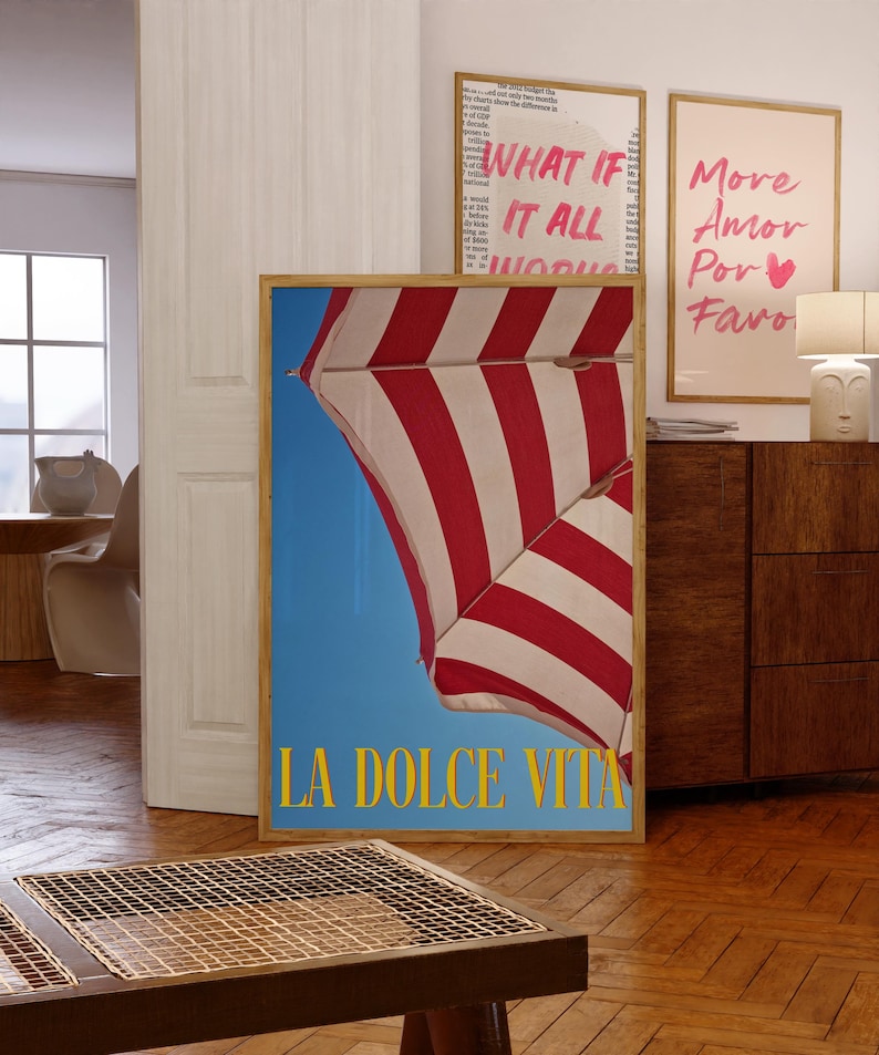 La Dolce Vita Poster: Italian Summer Wall Art (Printable)