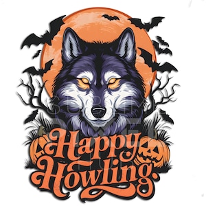 Prachtige halloween wolf v3 png, png-bestanden, clipart, Halloween, wolven, halloween-ontwerpen, transparante achtergrond