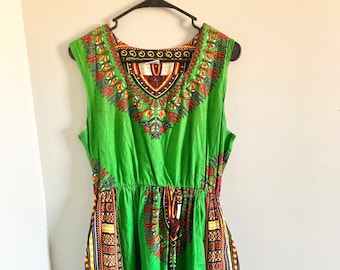 Advance Apparels Kaftan Mini Dress Shirt African Dashiki Size Free Size