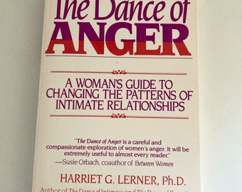 The Dance Of Anger By Harriet Goldhor, Ph.D.  Vintage Paperback Book