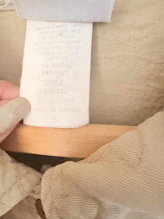 Better Than Basic Beige Quilted Jacket Button Fro… - image 5