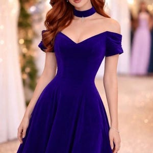dark purple fit and flare dress Purple Black Gold Fall 2025 Size 10 Fit Flare Prom Dresses