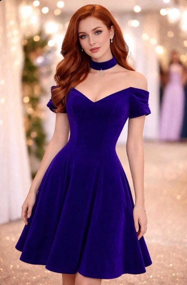 junior bridesmaid velvet dress Kids two tone family portraits velvet dress with long sleeves – La Novale  Atelier main image 1